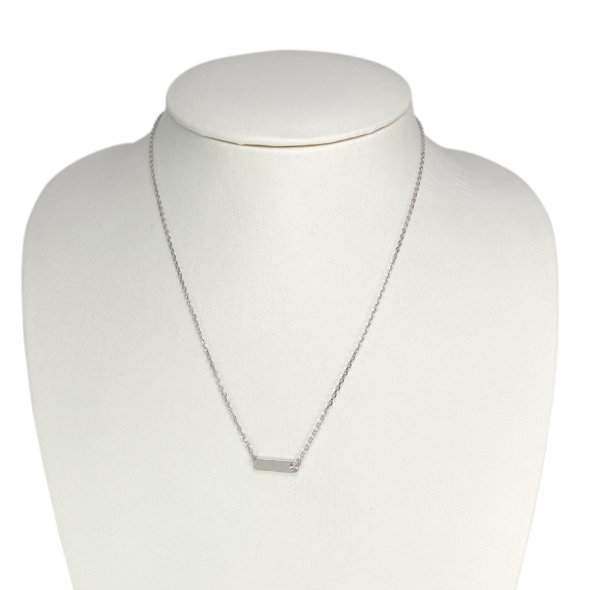 Collier LA GARCONNE d'occasion argent 925 diamant 38 à 43 cm