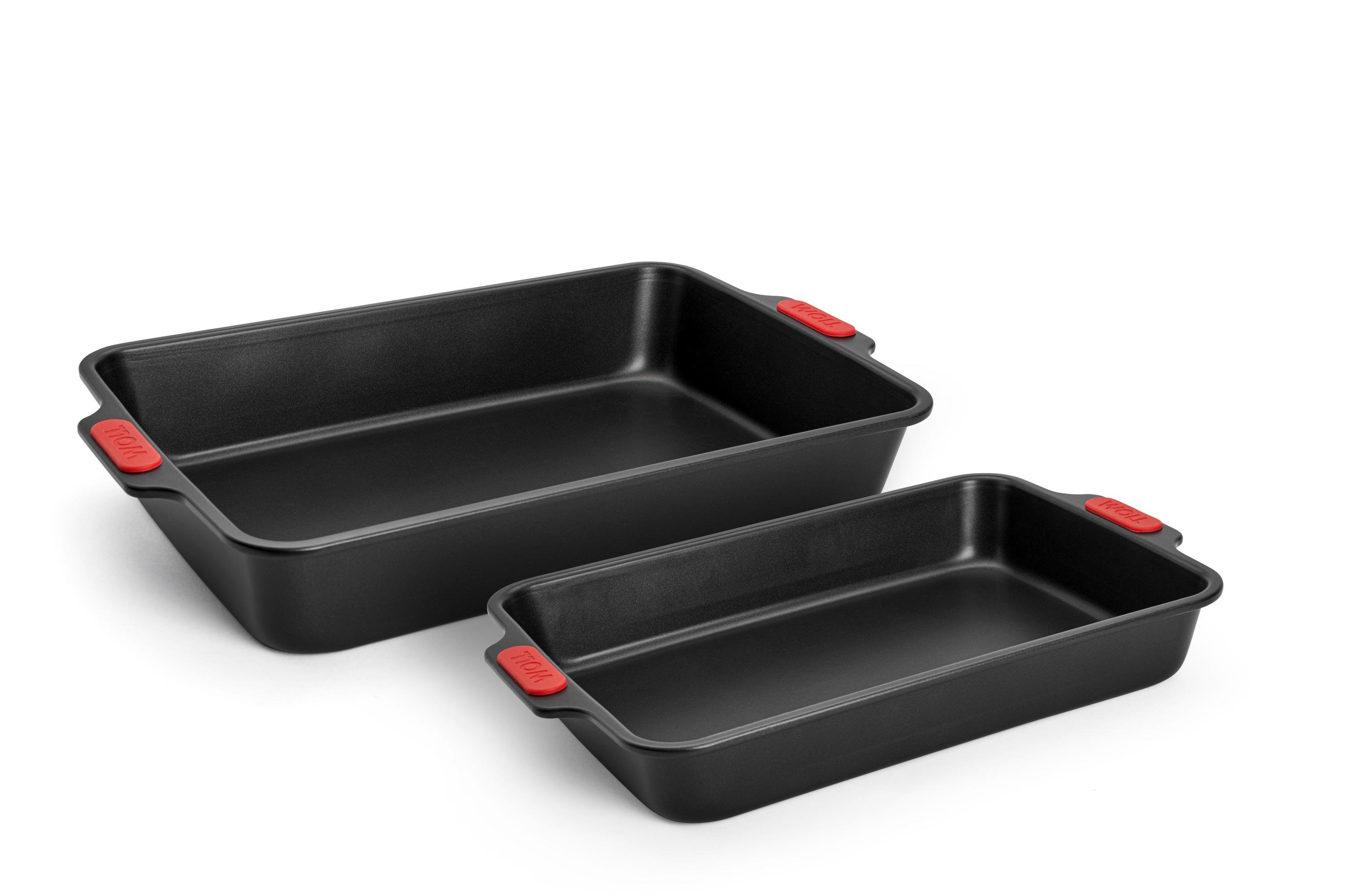 Let's bake! Backformen-Set, 2-tlg., 38 x 26 cm + 33 x 22 cm  von WOLL