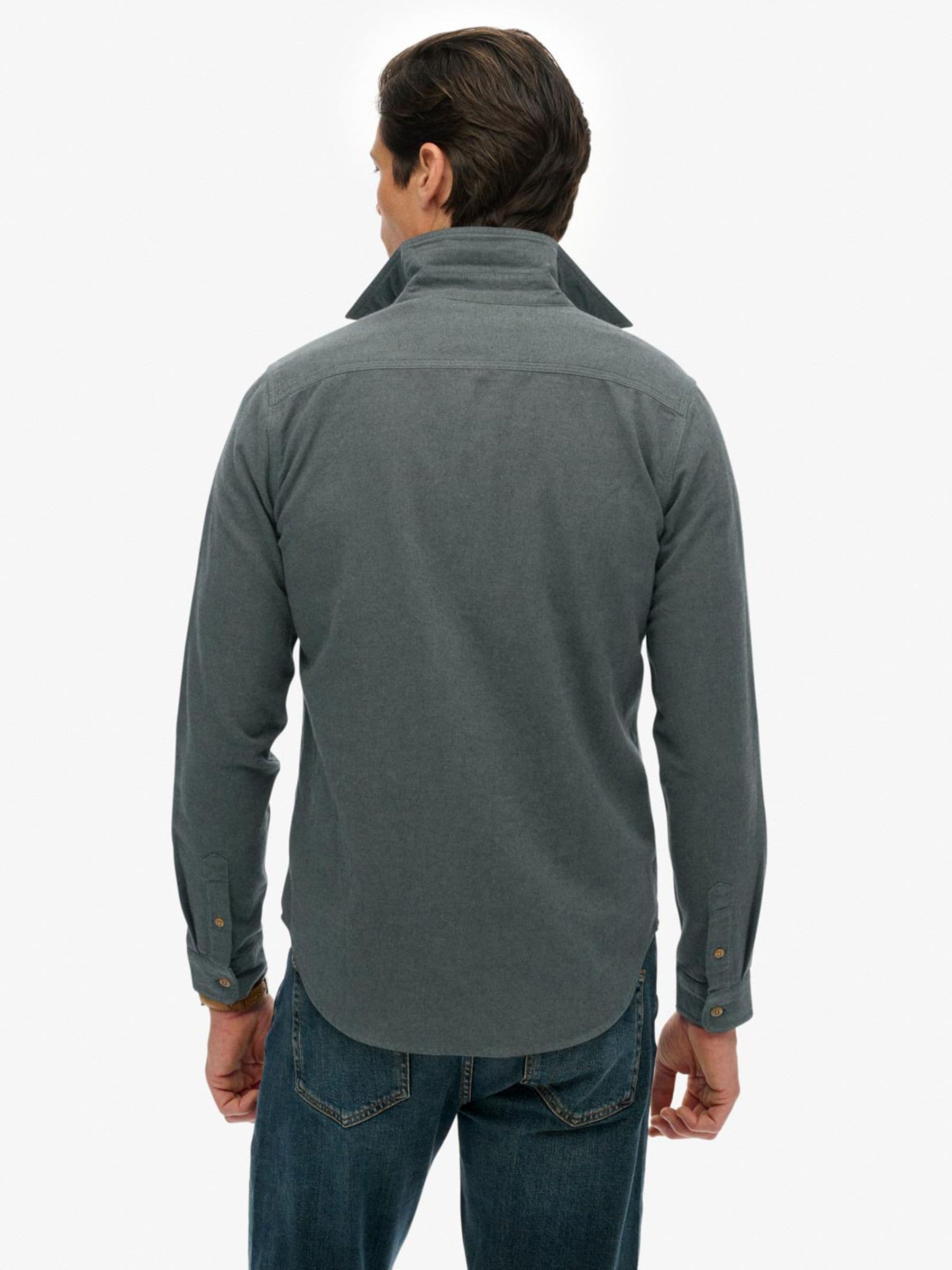 Groen - Superdry Trailsman overhemd met relaxte pasvorm