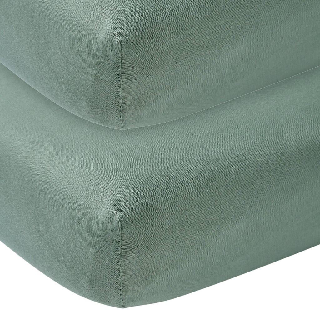 slechte kwaliteitkatoenen hoeslaken ledikant 60x120 cm (set van 2)