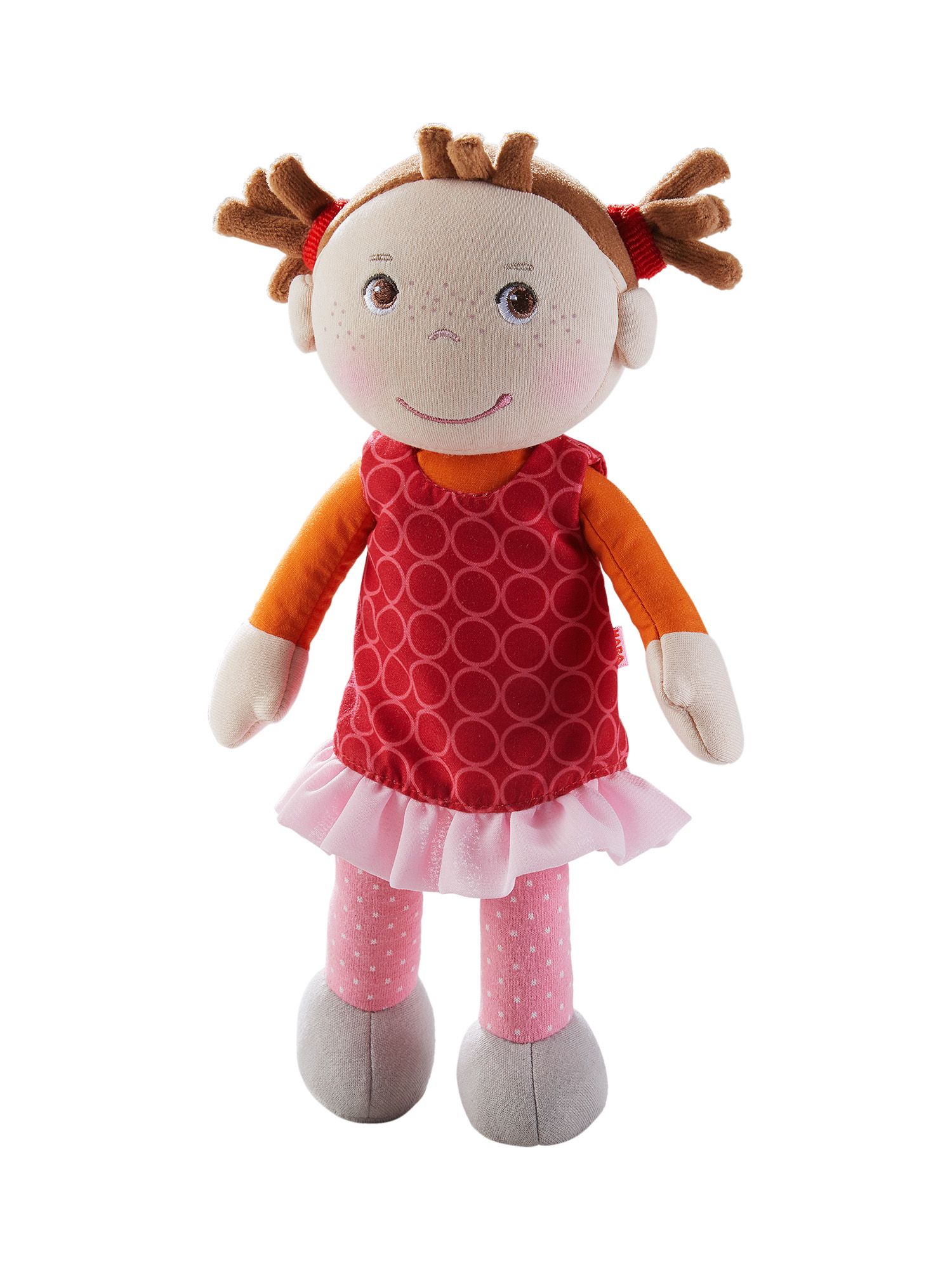 HABA Stoffpuppe Kuschelpuppe Mirka, 25 cm