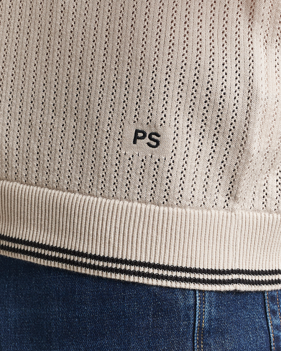 PS Paul Smith Knitted Polo Off White
