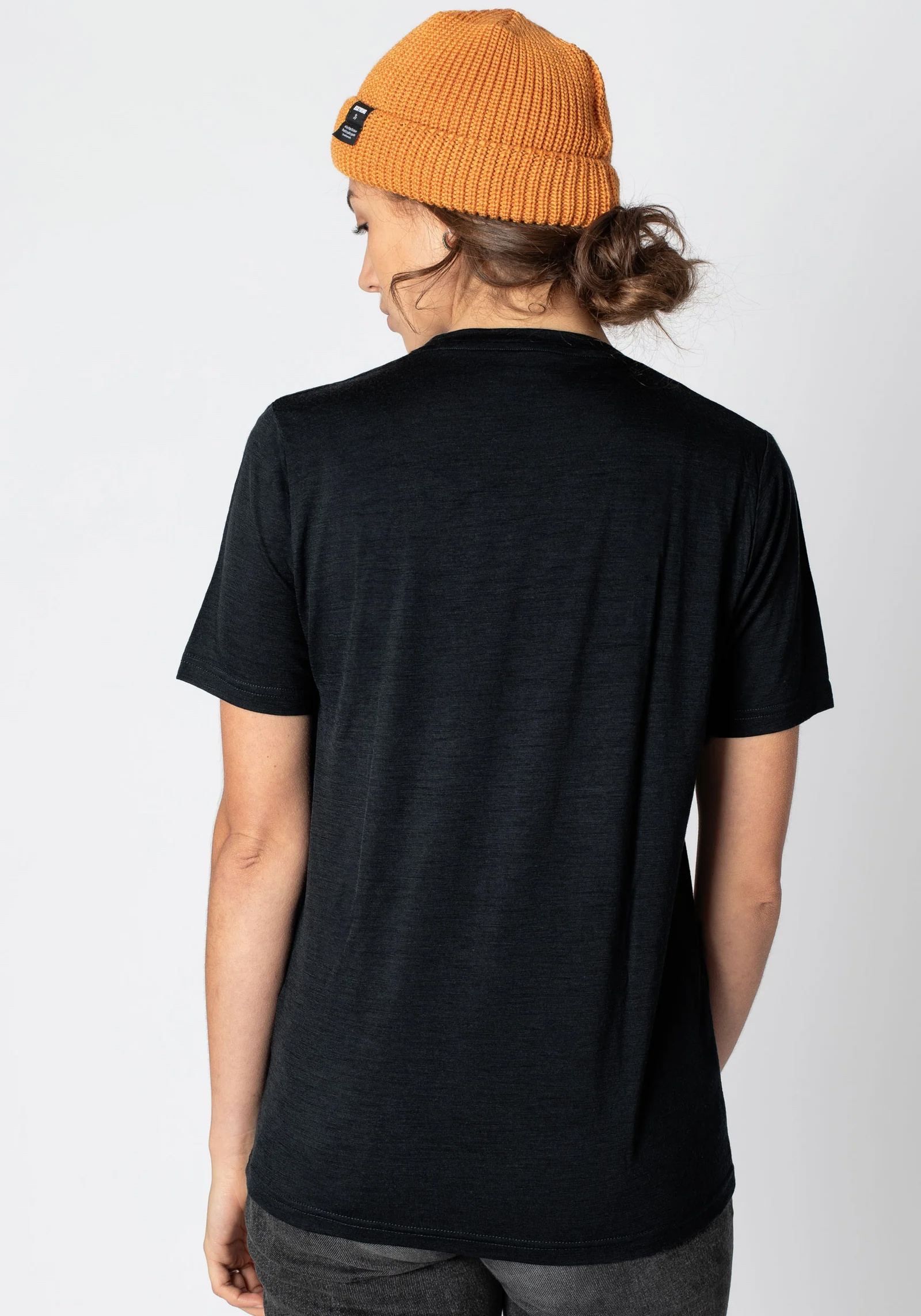 Jeckybeng The Merino Tee Unisex Deep Black