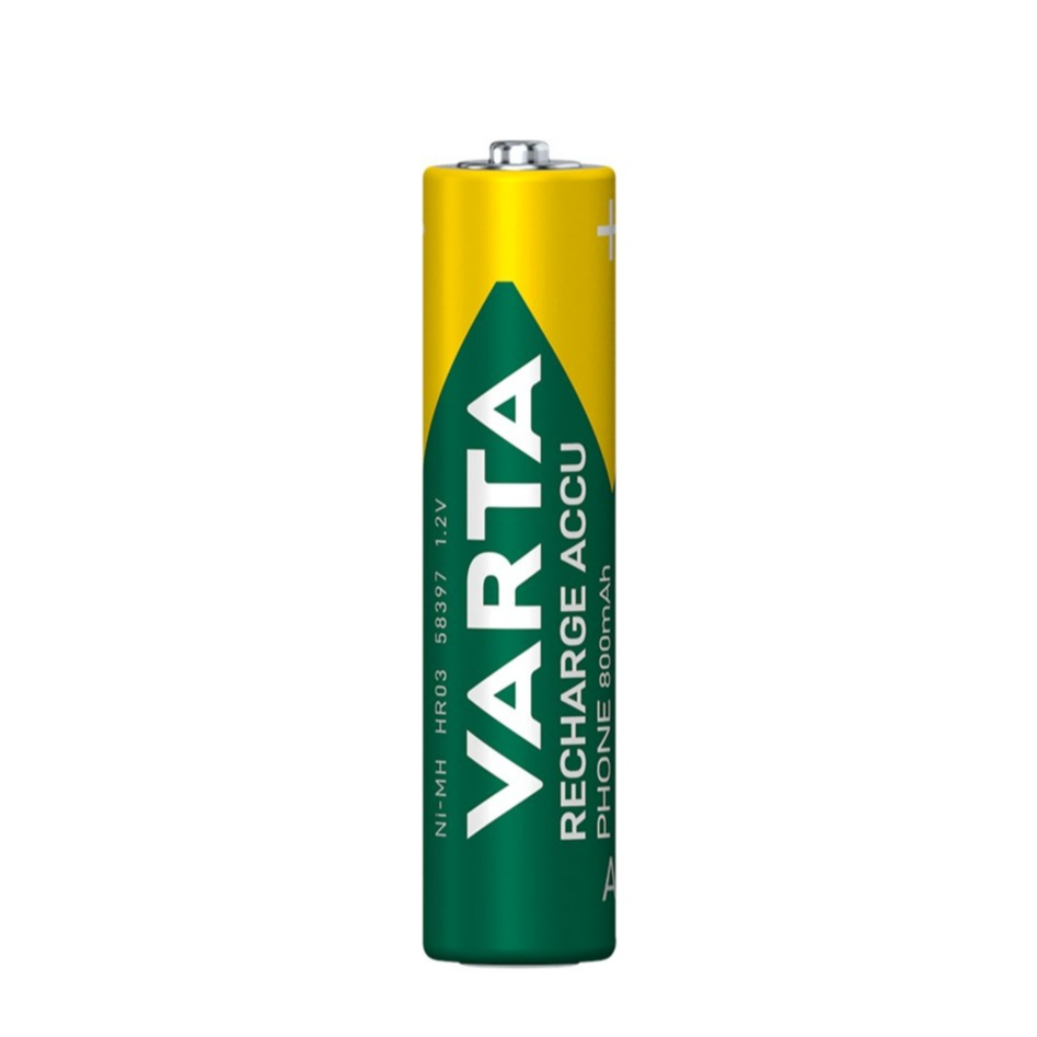 (2er Set) Wiederaufladbare 1.2 Volt Phone 800mAh NiMH AAA Akku Batterie HR03