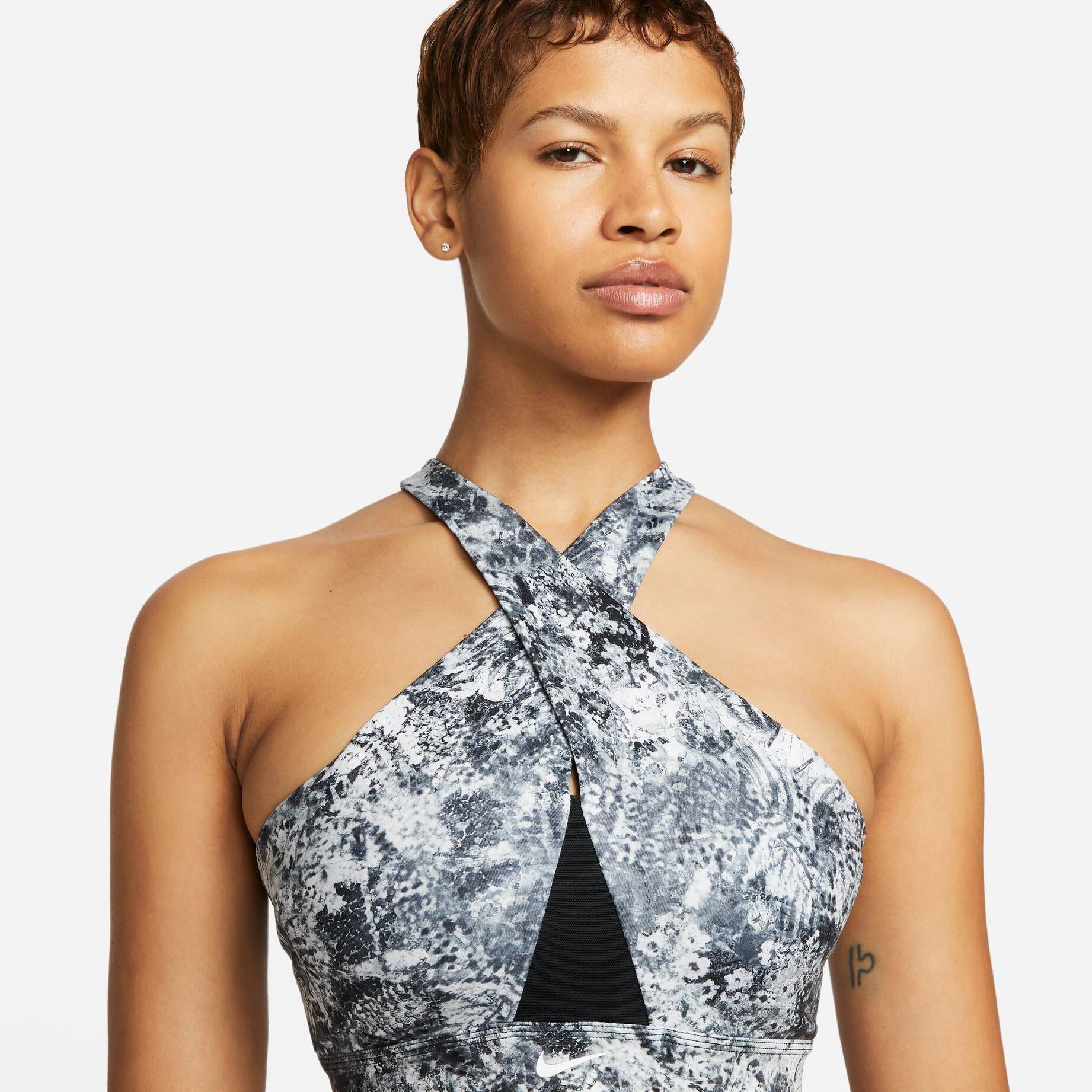 Nike| Damen Sport-BH DRI-FIT SWOOSH WRAP BRA AOP