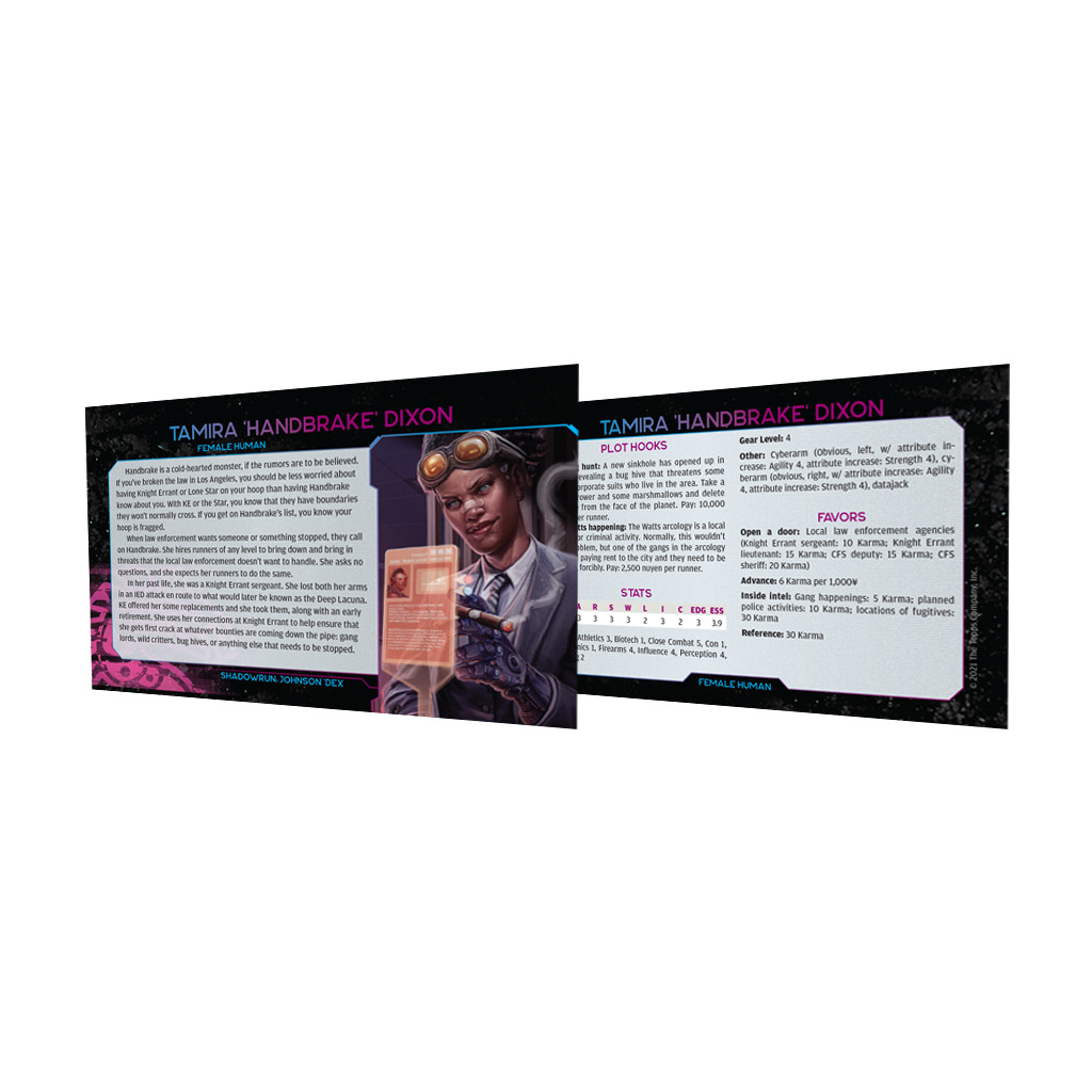 Shadowrun 6th Edition - Johnson Dex