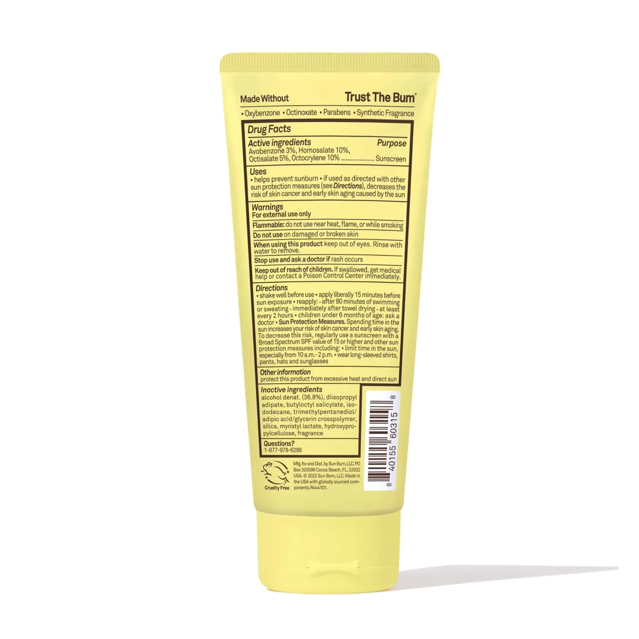 Sun Bum Crème solaire Claire FPS 50 Bum Kids