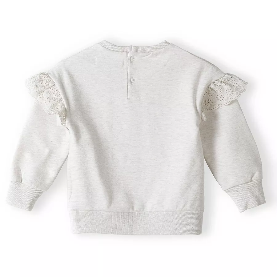 MINOTI Sweatshirt und Leggings Set Beige MeliertHellrosa