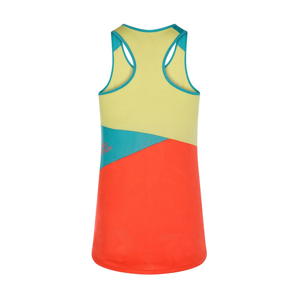 La Sportiva CHARM - Débardeur Femme cherry tomato/lagoon