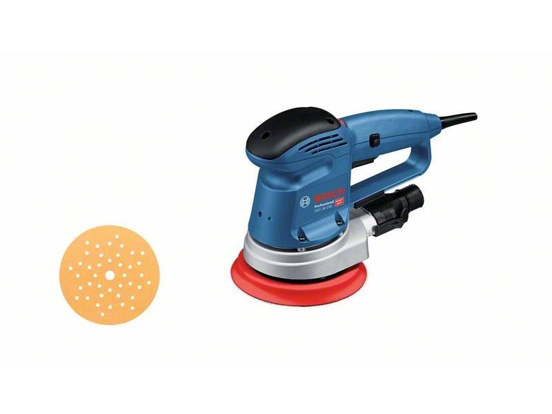Bosch Professional Exzenterschleifer GEX 34-150 Schleifer für Schleif- und Polierarbeiten