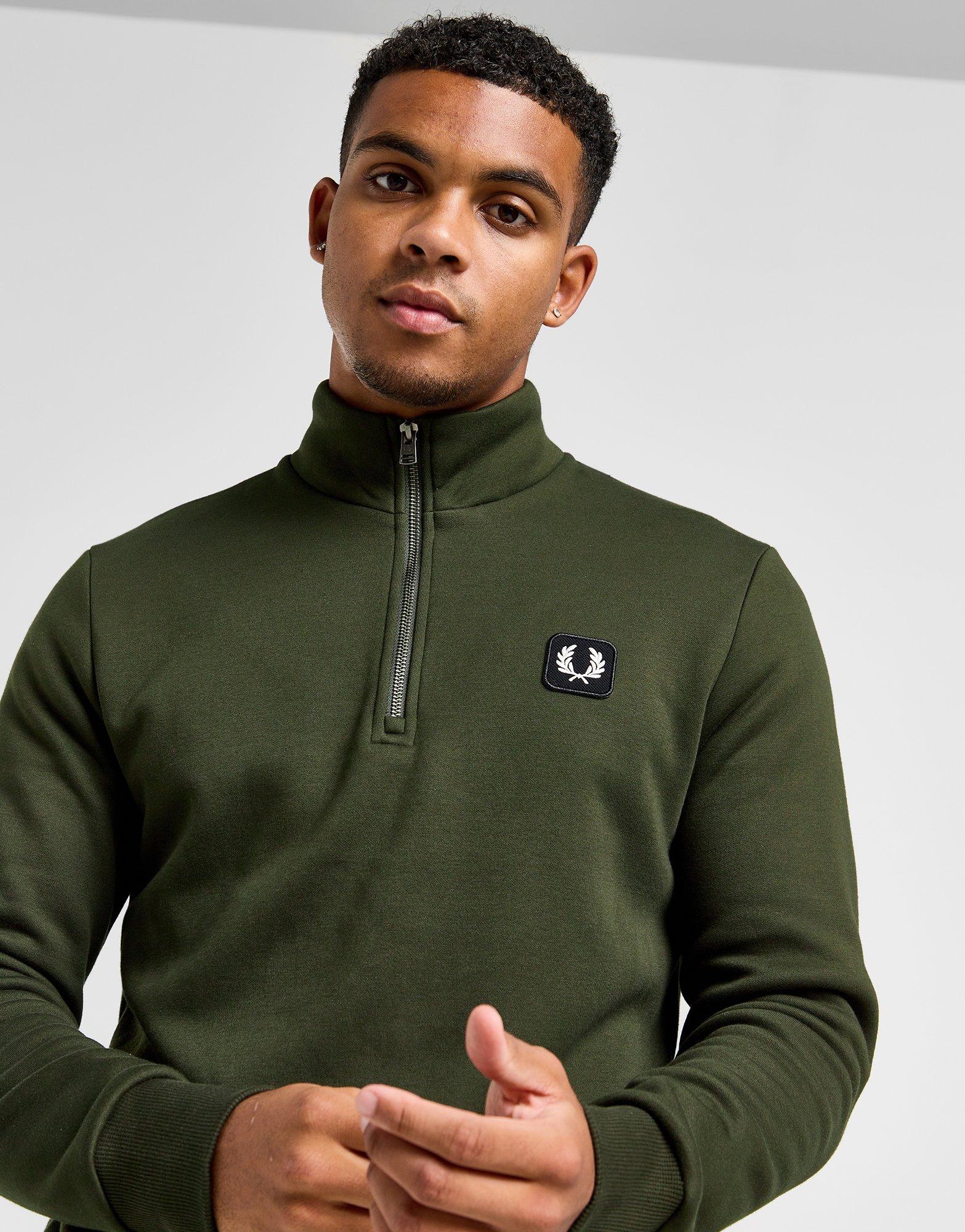 Fred Perry Sweat Zippé Badge Homme