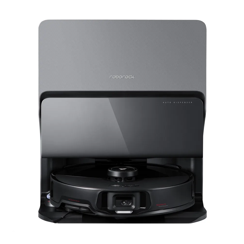 S8 MaxV Ultra Staubsaug-Roboter Staubsauger Nass / Trocken Bodenreinigung mit RockDock / App Steuerung (S8MVU52-SCH) - Ultra Black