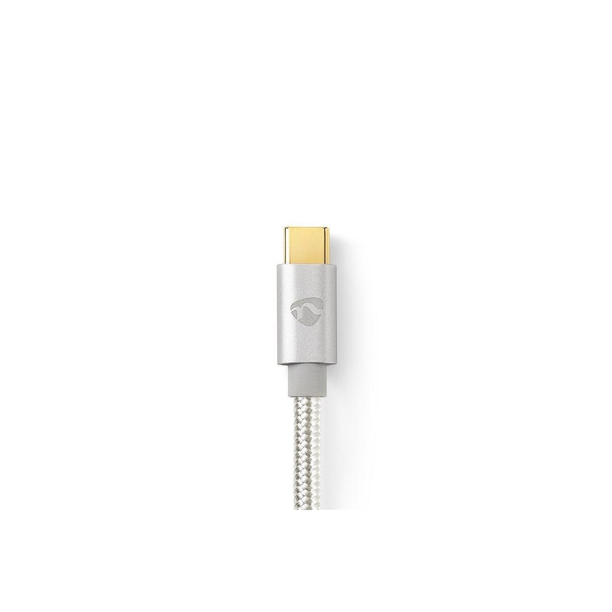 USB 3.1 GEN 2 Sync, Lade- og AV-Støttekabel | Gullbelagt 1,0 m | USB-Câ„¢ Hann til