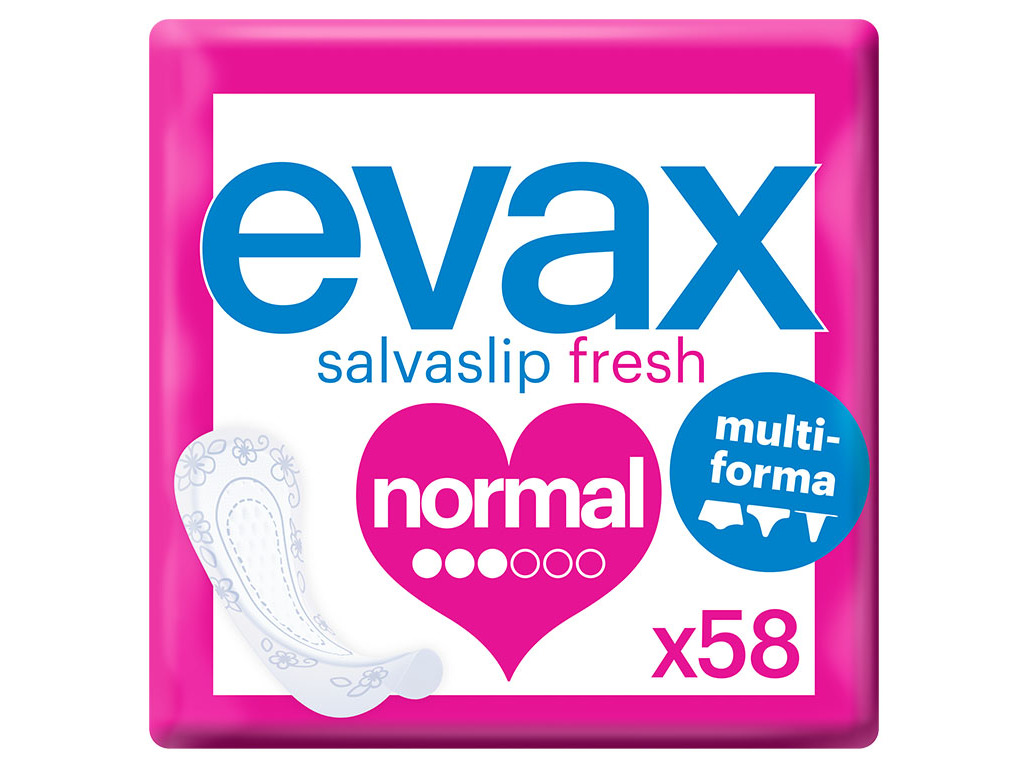PENSOS DIÁRIOS SALVASLIP MULTIFORMA EVAX 58 UN