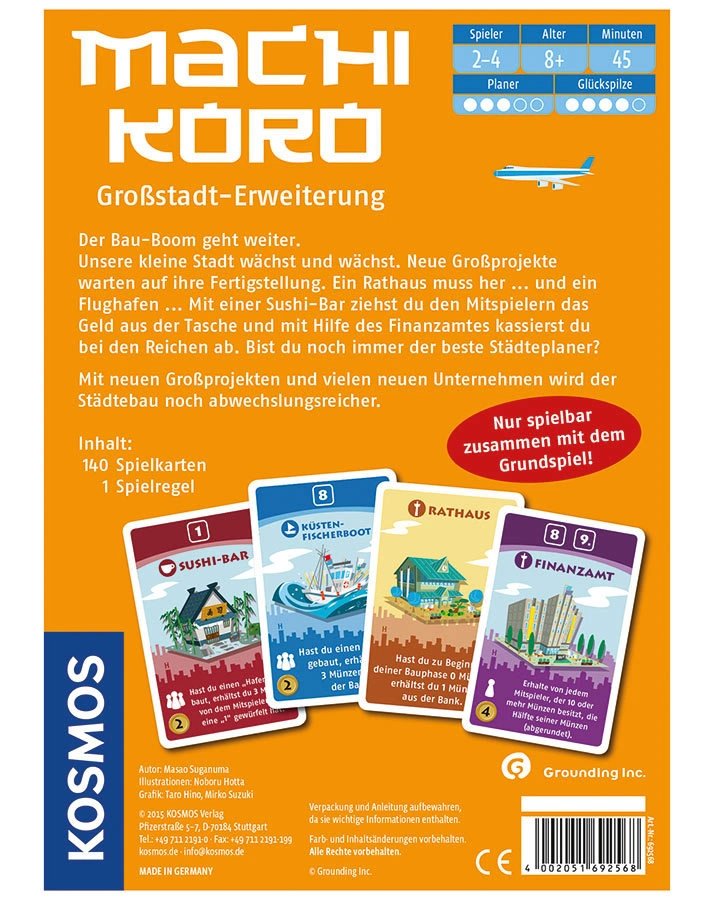 Kartenspiel - Machi Koro – Großstadt-Erweiterung