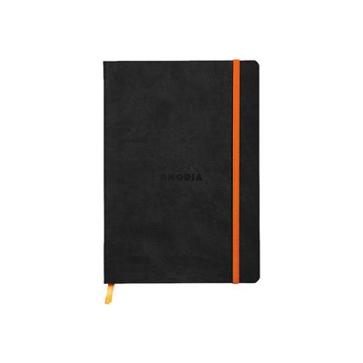 RHODIA Rhodiarama - Carnet souple A5 - 160 pages - ligné - noir