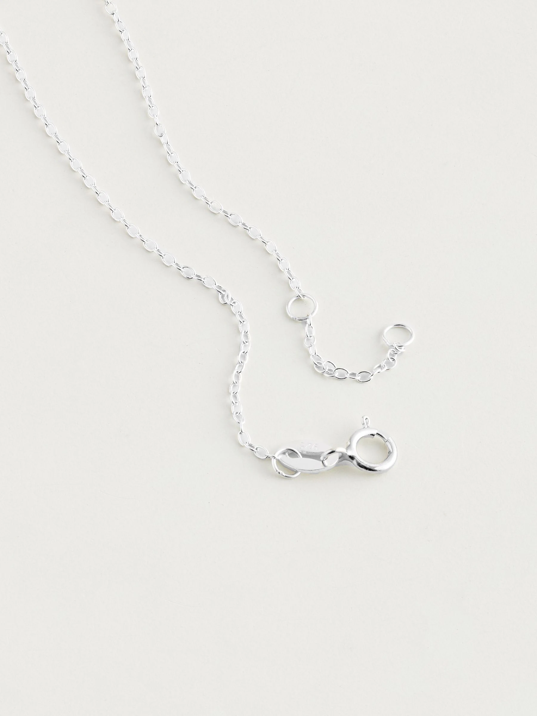 Echt zilver - Halsketting met hoofdletter