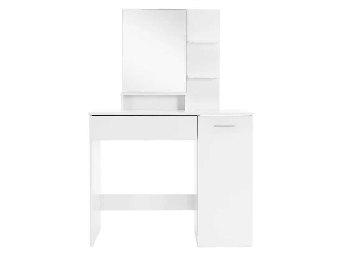 Coiffeuse moderne avec miroir + tabouret de maquillage en MDF ML-DESIGN