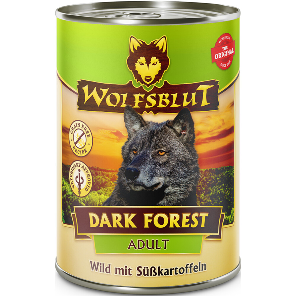 6x Wolfsblut Adult Dark Forest Hondenvoer395 gr