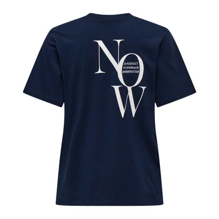Only Leona Text Top Box Shirt Dames