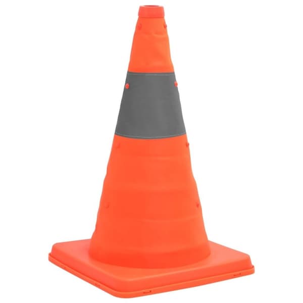 vidaXL Pop-up trafikkjegler 10 stk 42 cm