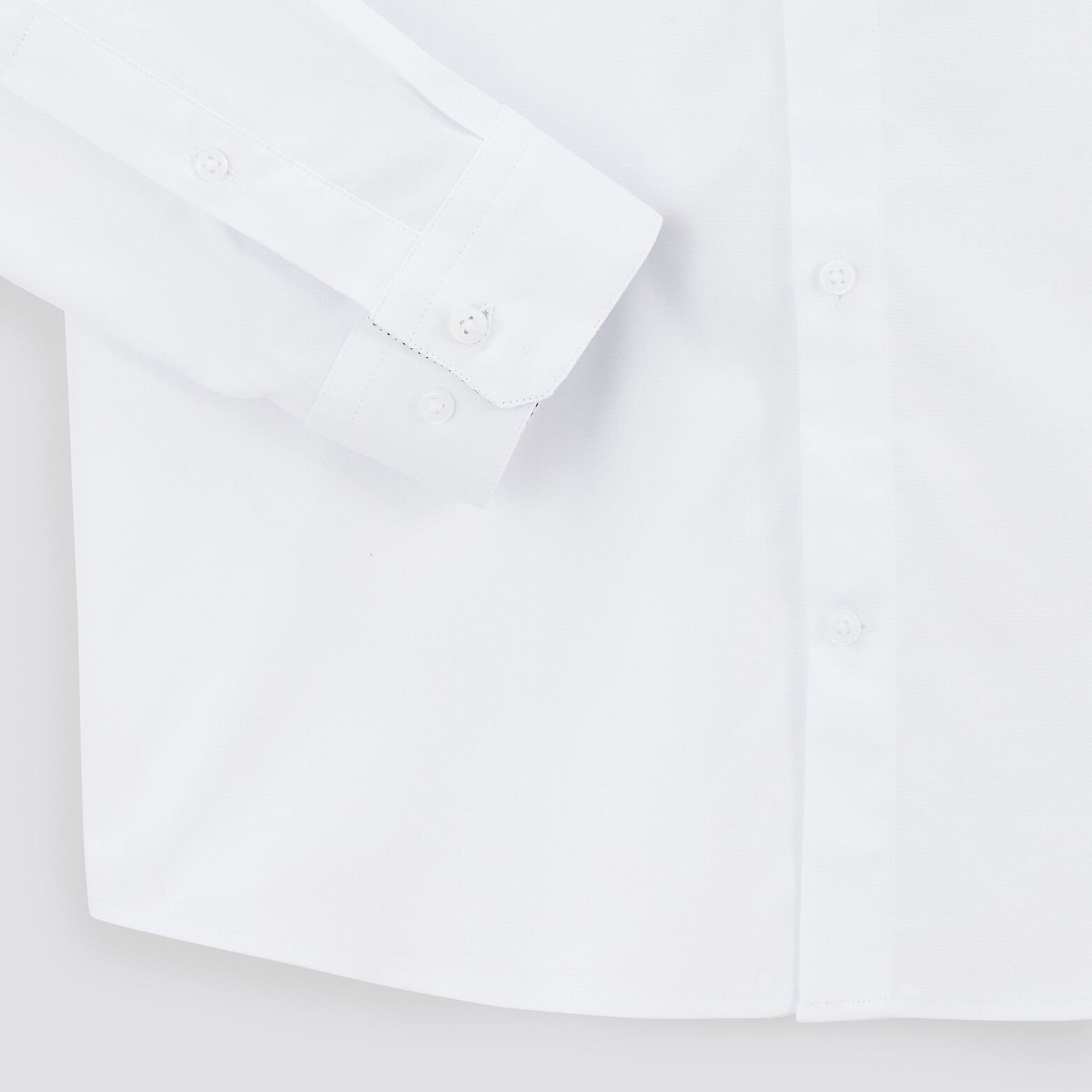 Chemise regular unie coton biologique Blanc