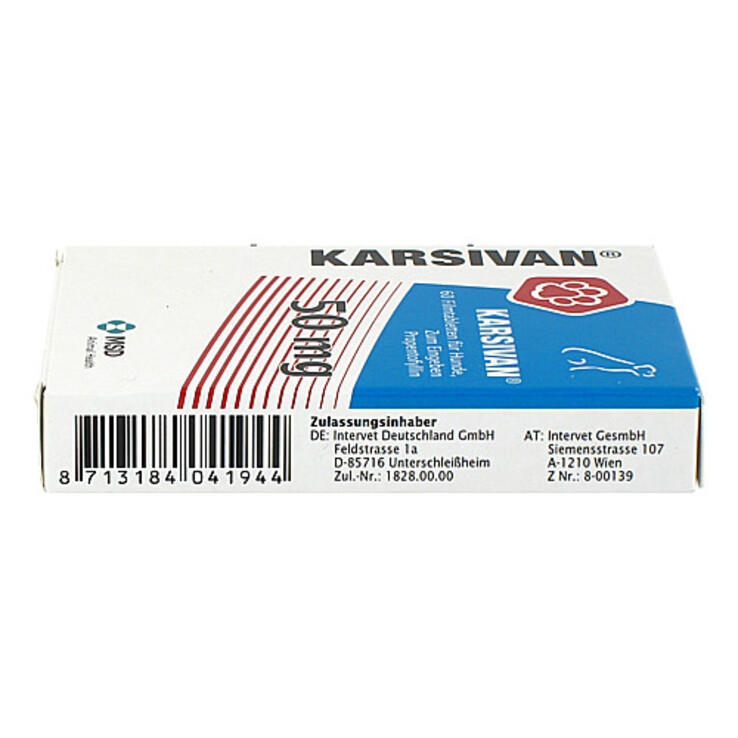 KARSIVAN 50 mg Filmtabletten für Hunde, 60 St