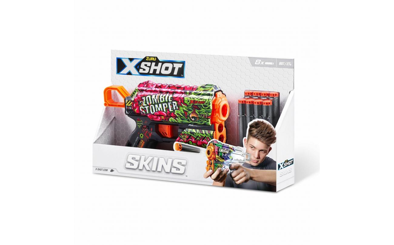 X-shot Skins Flux met 8 darts