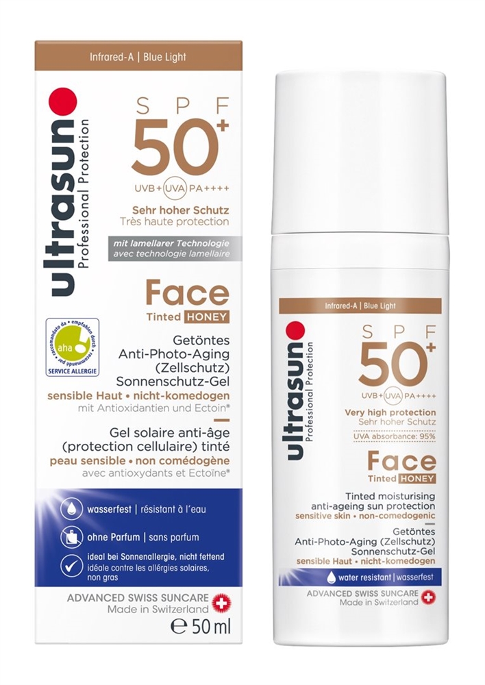 ULTRASUN Face Tinted Creme SPF 50  Honey 50 ml