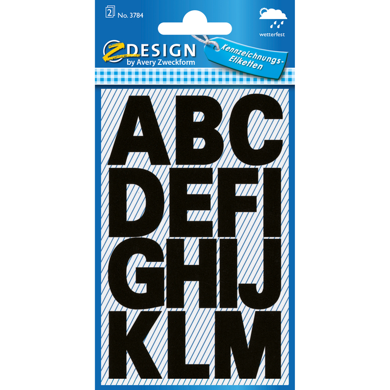 Z-Design Sticker, Buchstaben A - Z
