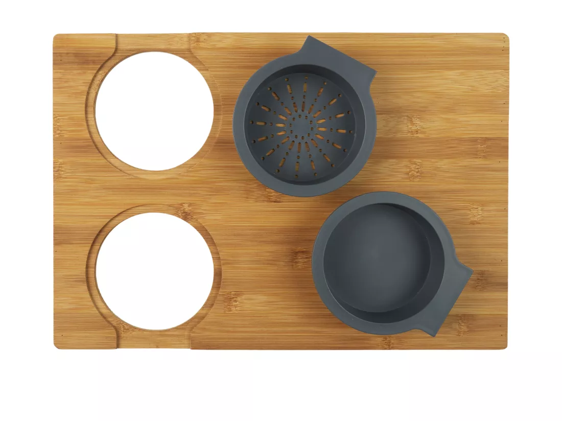 Planche A Decouper Avec Egouttoir Et Recipient