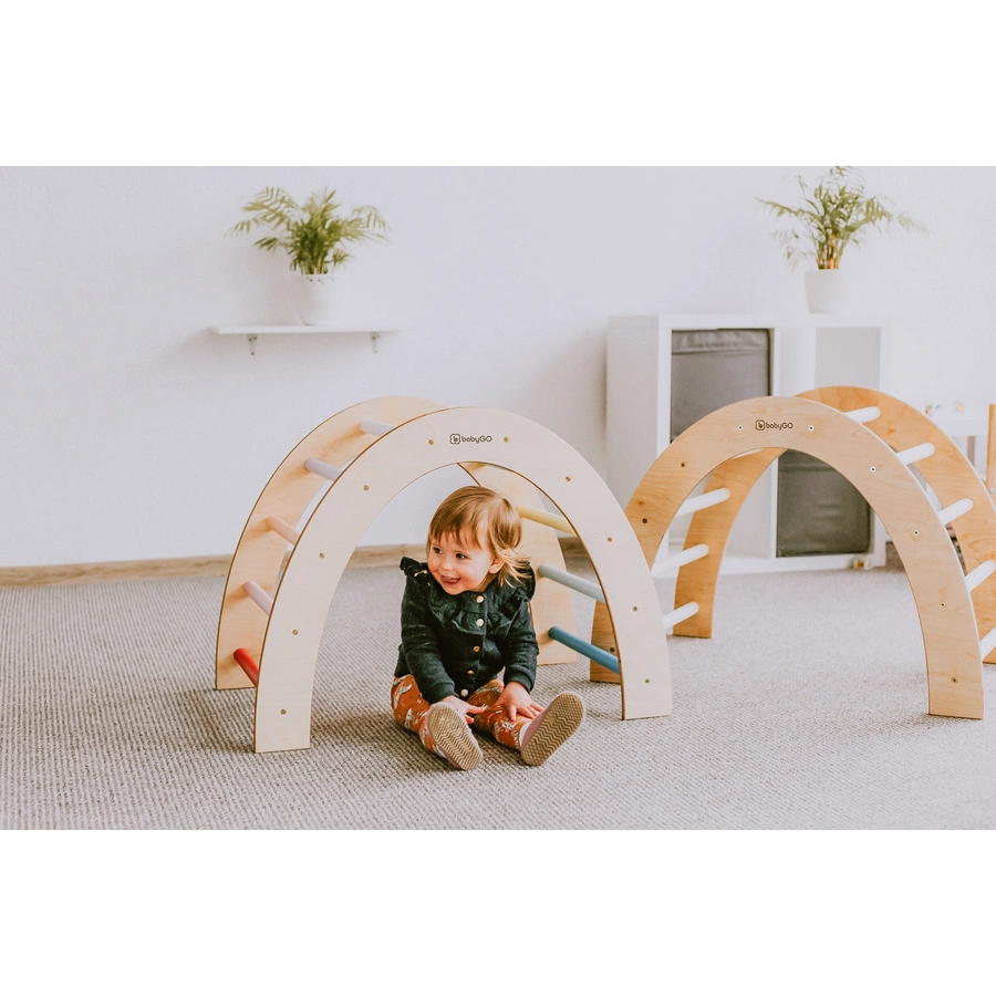 babyGO Kletterbogen XXL Woodland, natur
