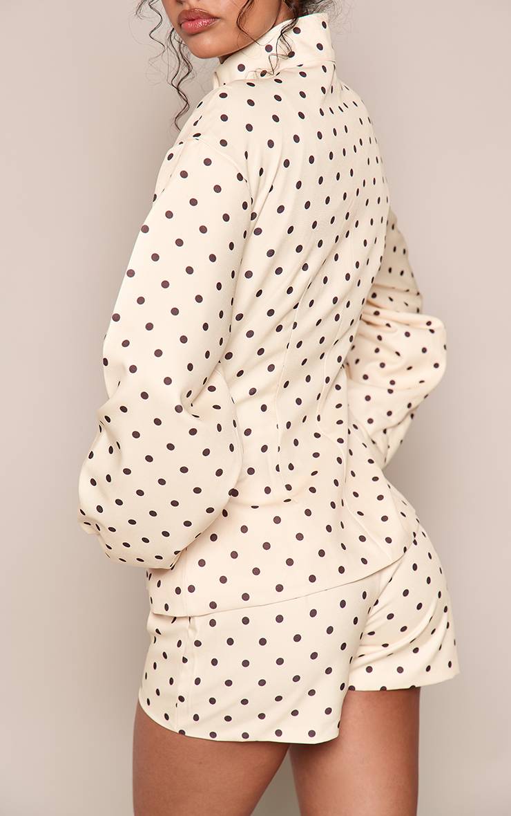 Butter Yellow Ensemble Court À Pois
