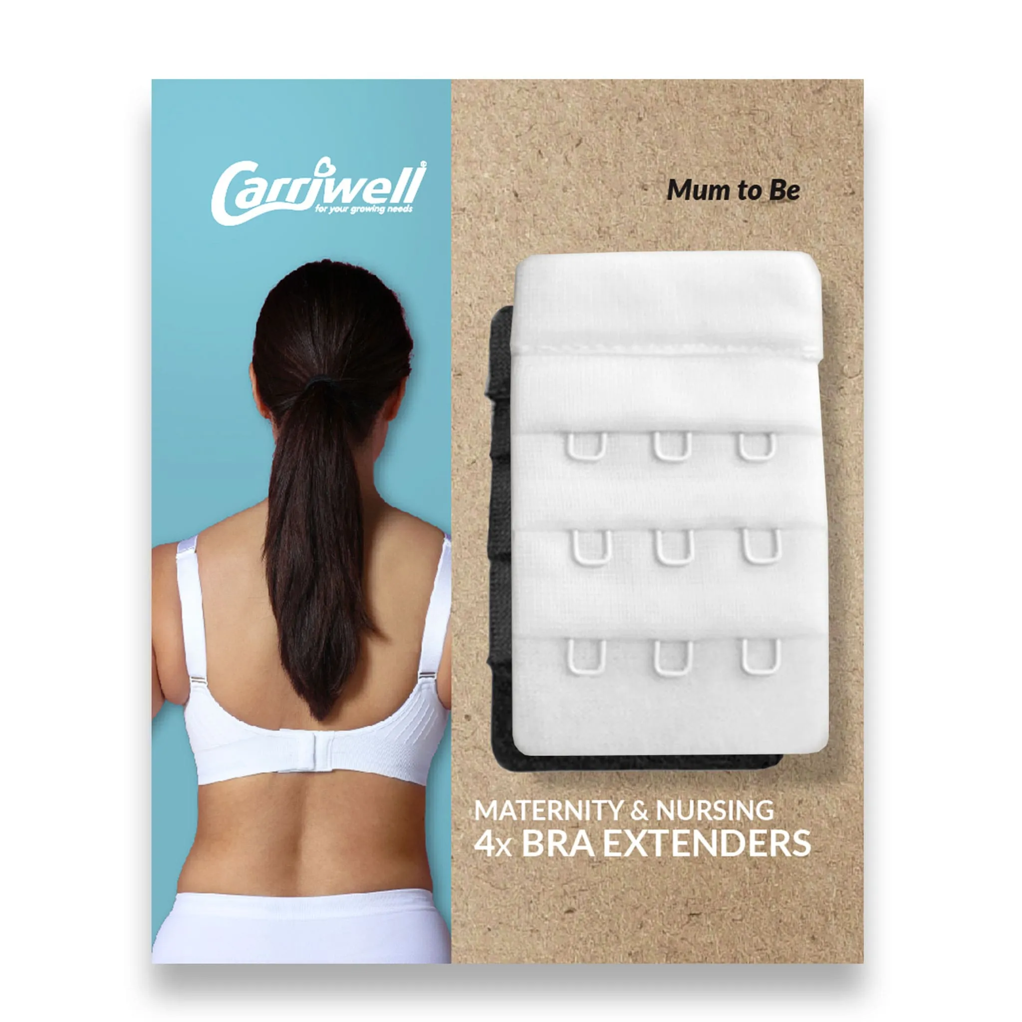 Carriwell Extensions de Soutien-Gorge Paquet de 4