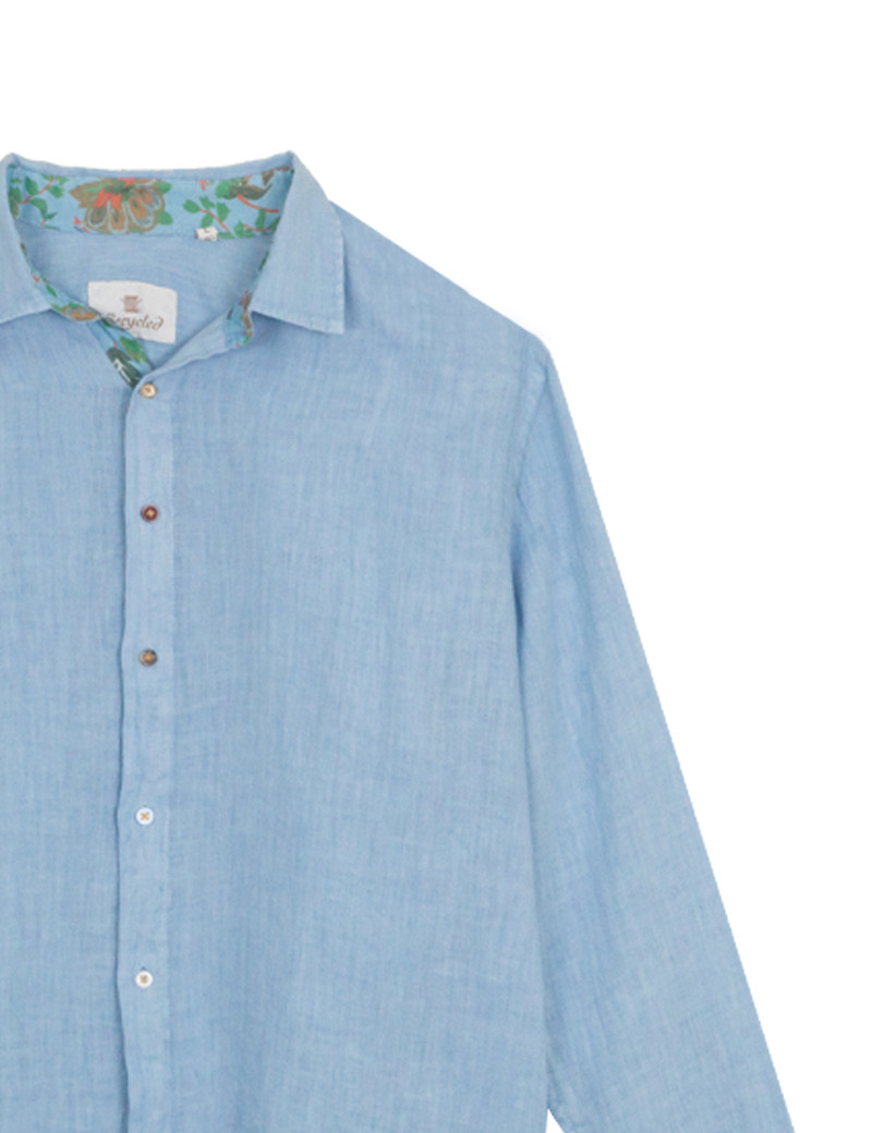 RECYCLED ART WORLD CHEMISE BASIQUE HOMME LOVINA BLEU CIEL