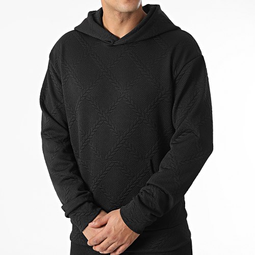 Ensemble Sweat Capuche et Pantalon Jogging SH-52 Noir