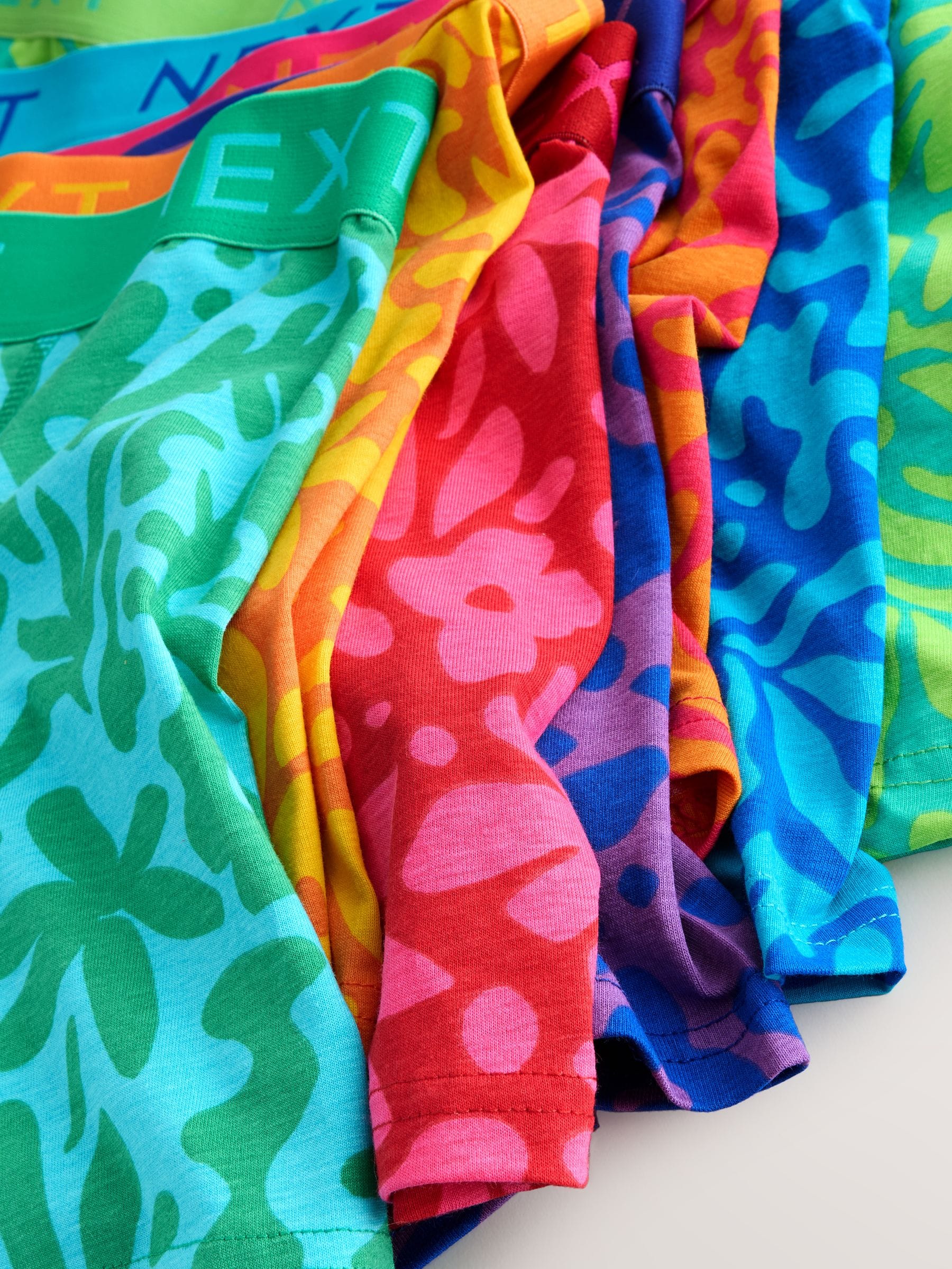 Helder patroon - 8 Boxershorts zonder plooi