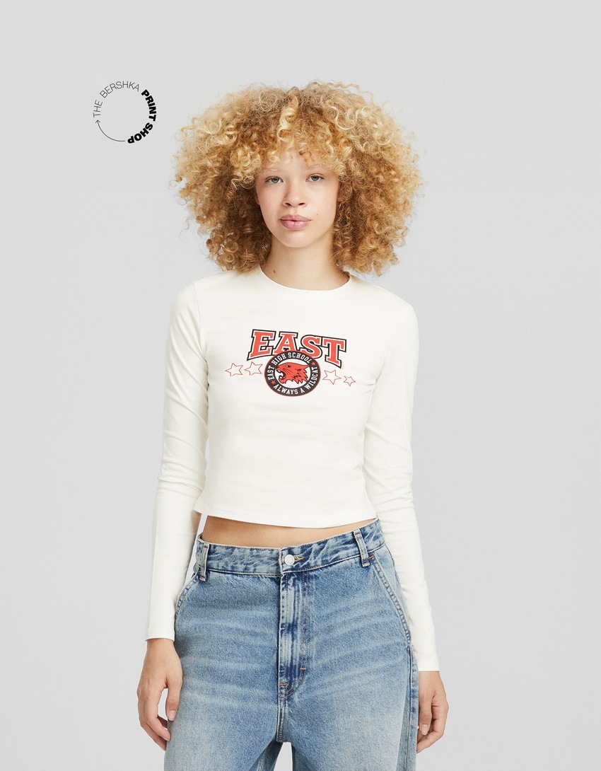 Camiseta de manga comprida com estampa de High School Musical