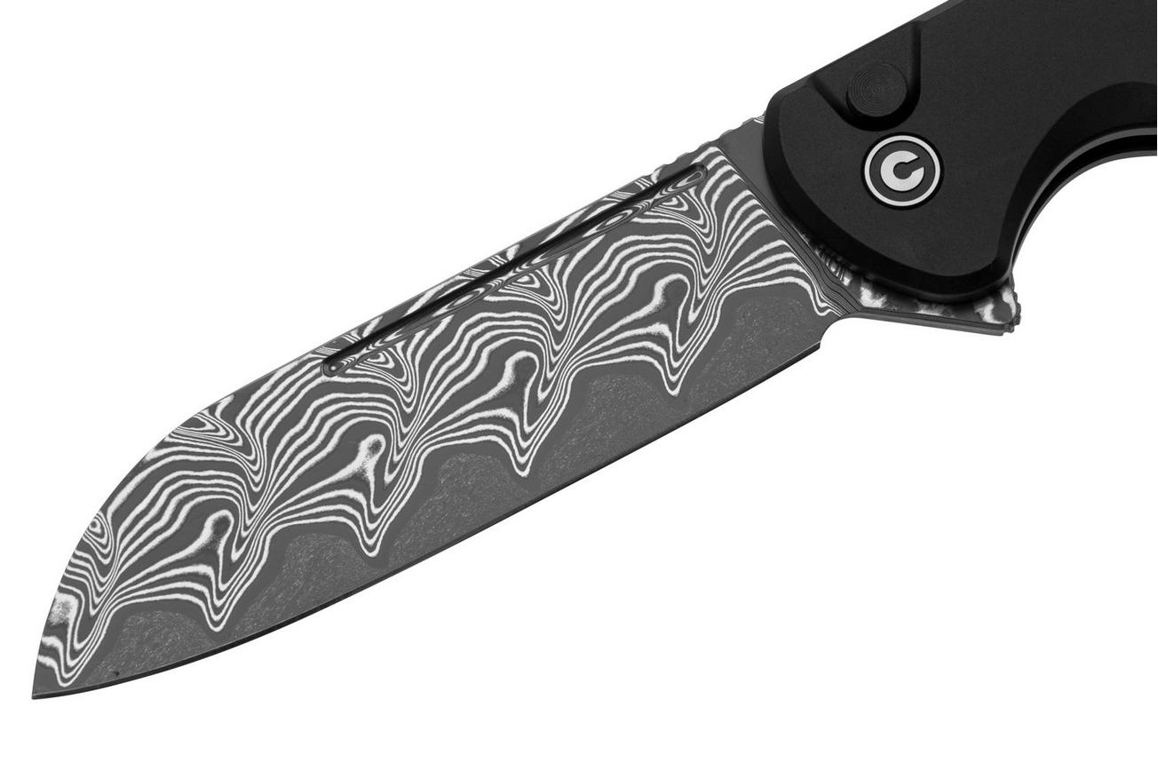 CIVIVI Chevalier II C20022B-DS1 Damascus Black Aluminum, zakmes