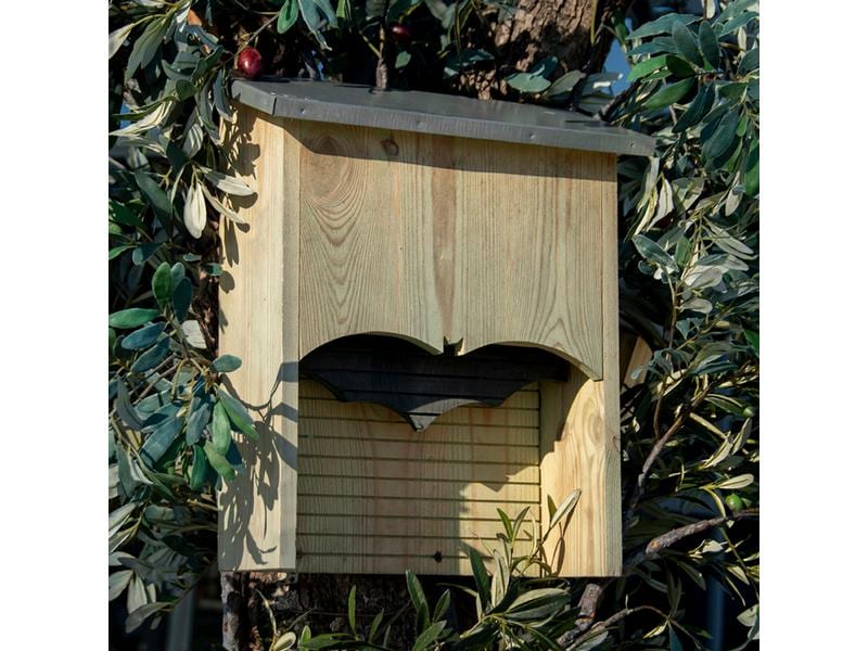 Esschert Design Fledermauskasten Silhouette L Unterschlupf für Fledermäuse
