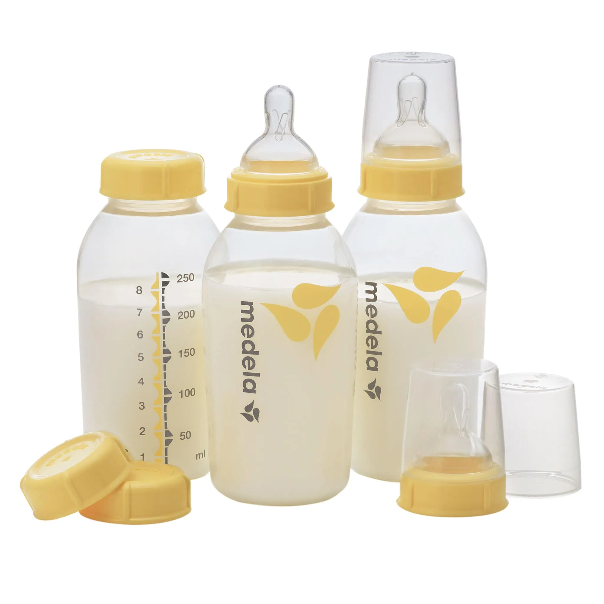 Medela Ensemble Bouteilles de Conservation pour Lait Maternel (3) - 250ml
