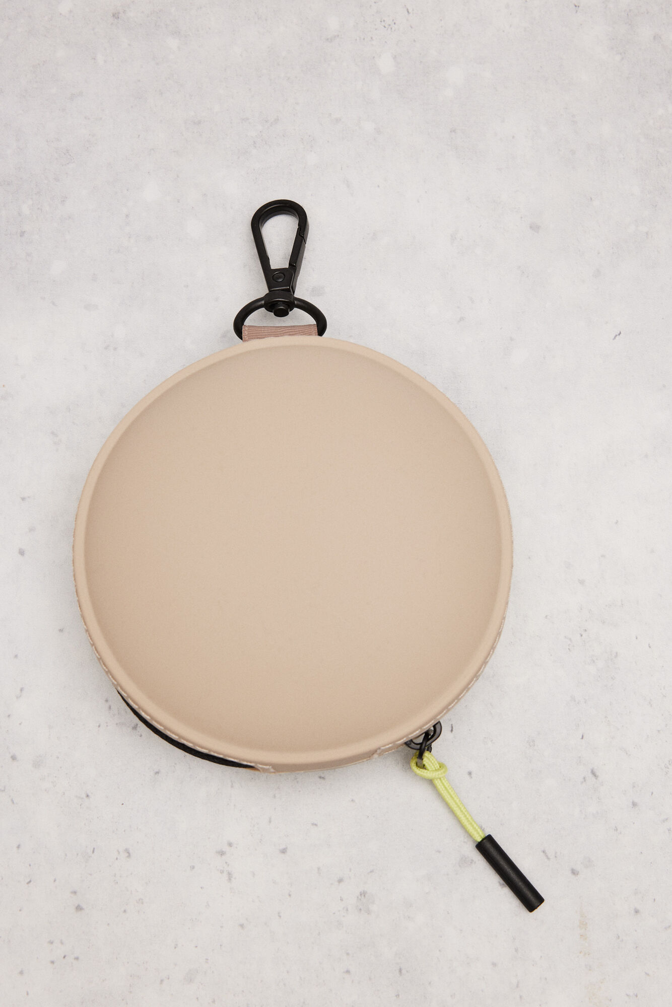 Porta-moedas de silicone bege