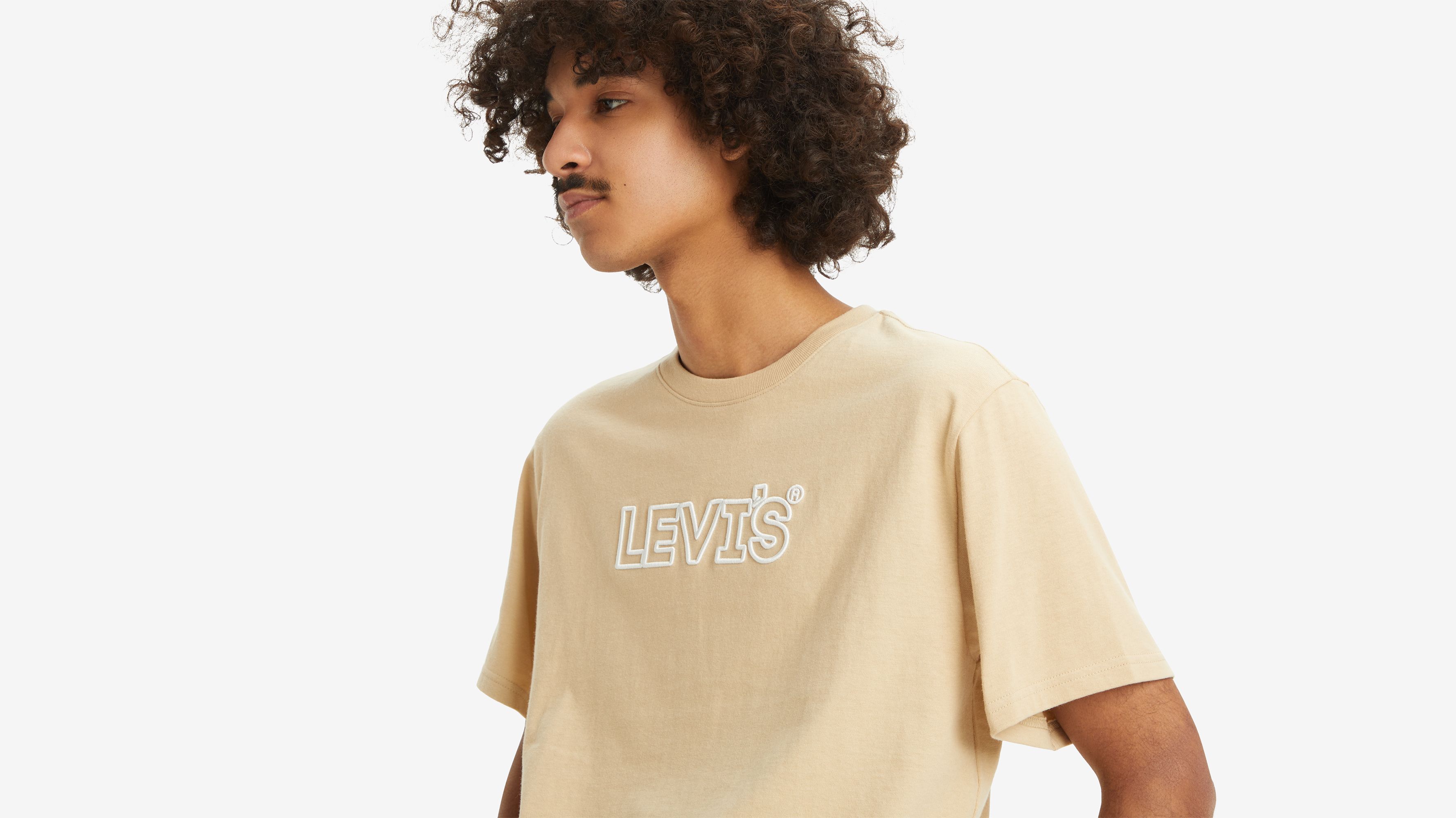 T-shirt graphique Relaxed - Corded Headline Safari - kaki