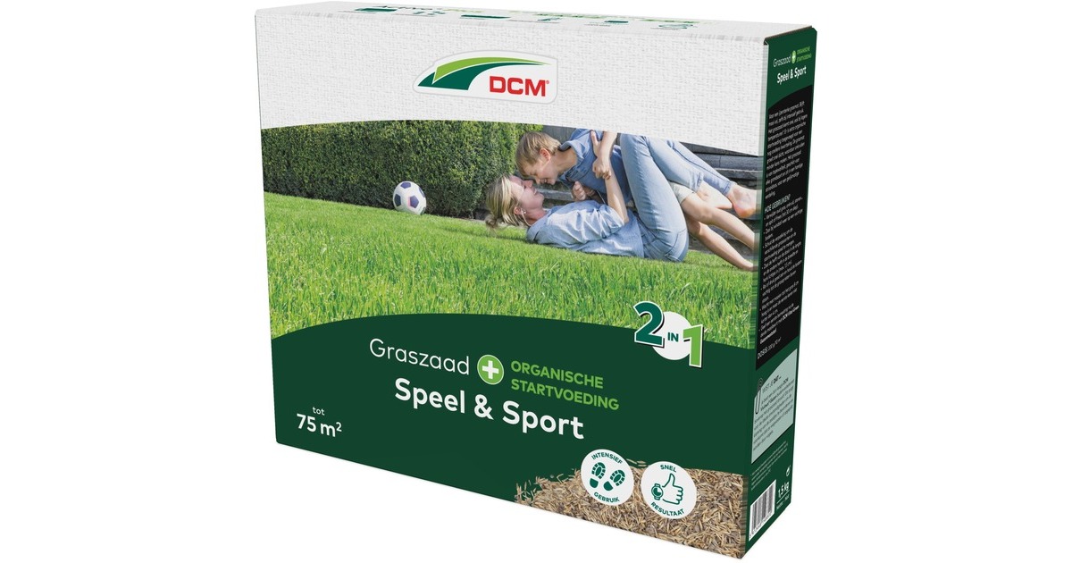 DCMGraszaad Plus Speel & Sport 1,5 kg zaden  (Tot 75 m²)