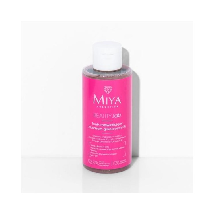 Miya Cosmetics BEAUTY .lab Verhelderende Toner met Glycolzuur 5 % 150 ml