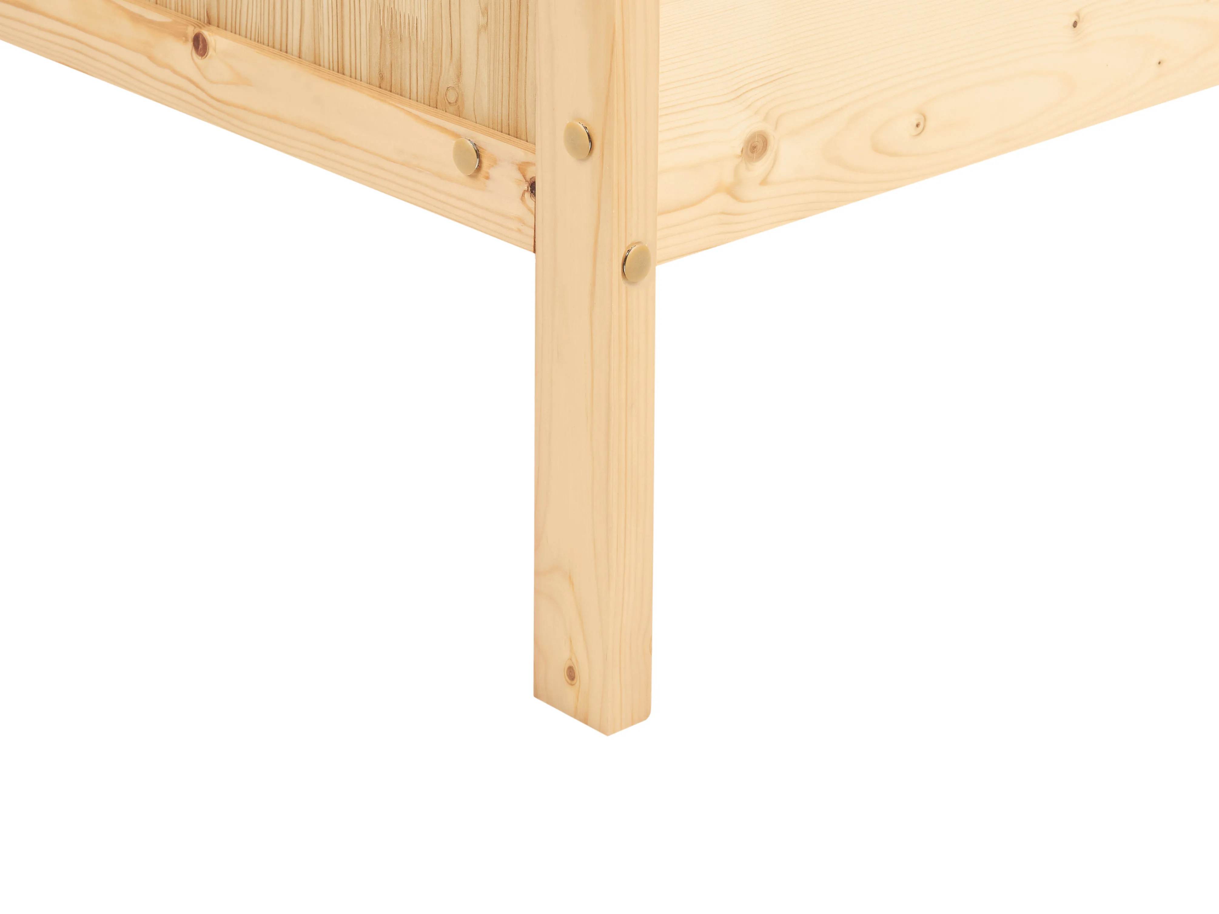Uitschuifbaar kinderbed Dennenhout MONTIGNY 90 x 200 cm Lichtbruin