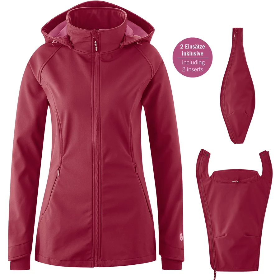 mamalila Softshell-Tragejacke Allrounder beere