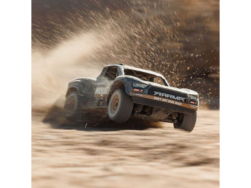 Arrma Desert Truck Mojave GROM BLX 2233S, Schwarz 1:16 Brushless 4 X 4 Small Scale Desert Truck ARTR mit DSC