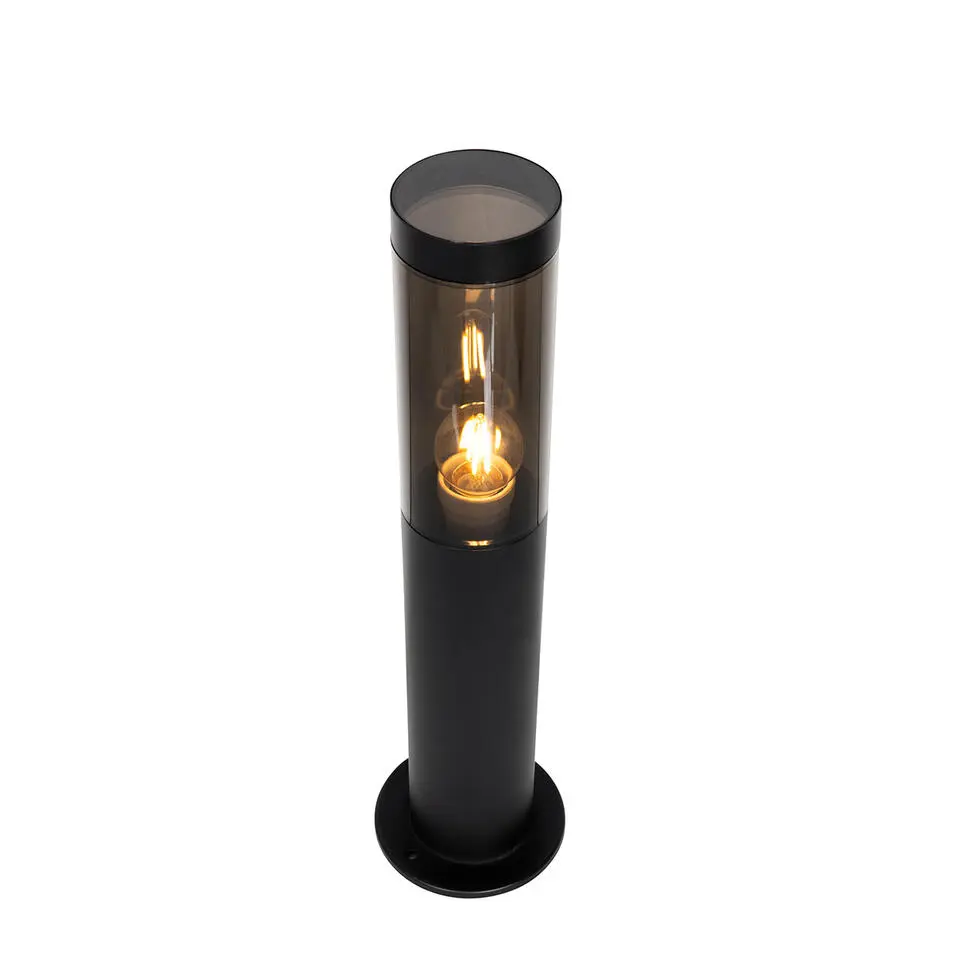 Qazqa staande buitenlampen rox zwart e27
