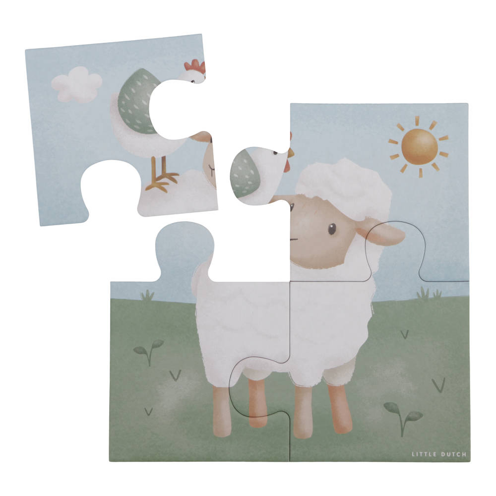 Little Dutch Little Farm 4-in-1 puzzel